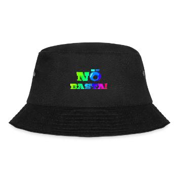 Nö Basta! | Nein | Schlechte Laune | Miesepeter - Bucket Hat - Schwarz - Vorne - Lela (165cm)