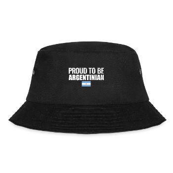 Proud To Be Argentinian Argentina Argentine - Bucket Hat - black - Front - Lela (165cm)