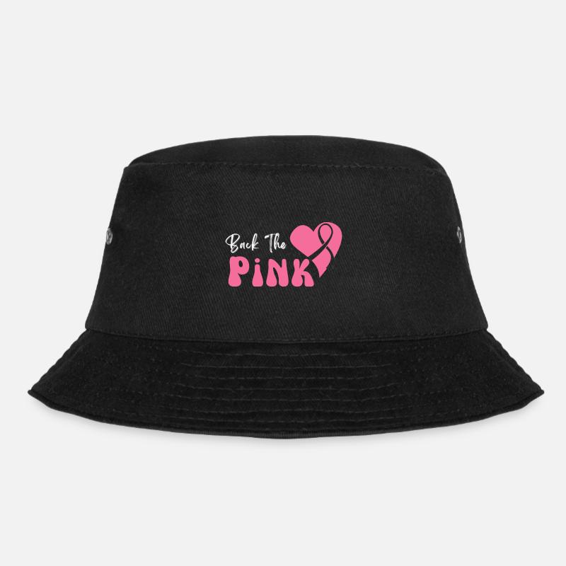 Back the Pink Brustkrebs Awareness - Bucket Hat - Schwarz
