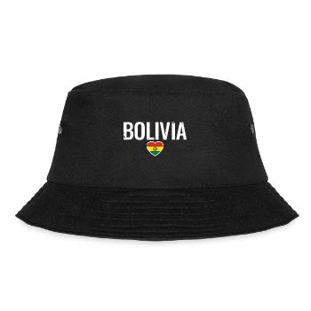 Bolivia Bolivien Bolivianische Flagge Bolivianer - Bucket Hat - Schwarz - Vorne - Lela (165cm)