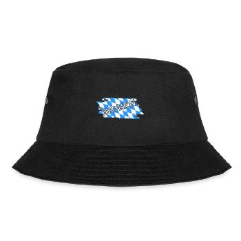 Bayern Flagge - Bucket Hat - Schwarz - Vorne - Lela (165cm)