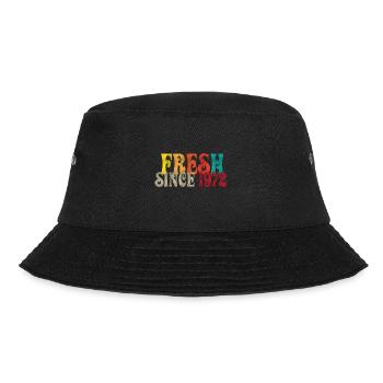 Vintage 1972 - Bucket Hat - Schwarz - Vorne - Lela (165cm)