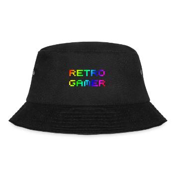 Retro Gamer | Videospiel | Gamer | Nerd - Bucket Hat - Schwarz - Vorne - Lela (165cm)