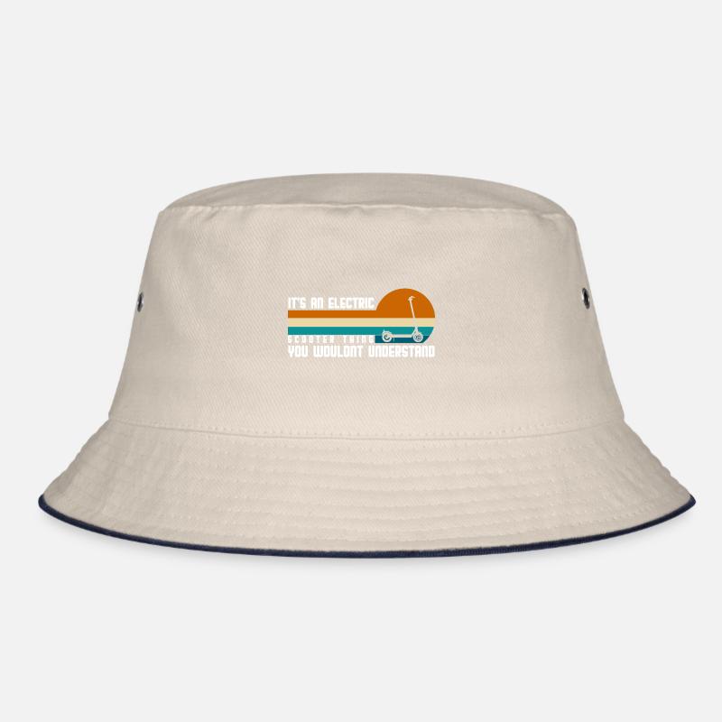 Rollerfahrer E-Bike E-Roller Hybrid Bucket Hat