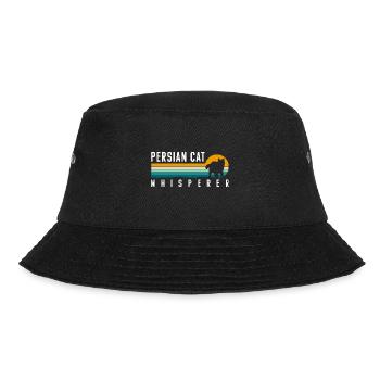 Perser Katze Katzendame Katzenfreund Katzenmama - Bucket Hat - Schwarz - Vorne - Lela (165cm)