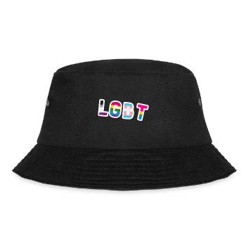 LGBTQ Logo Pride Égalité lgbtq+ - Bob - noir - Devant - Lela (165cm)