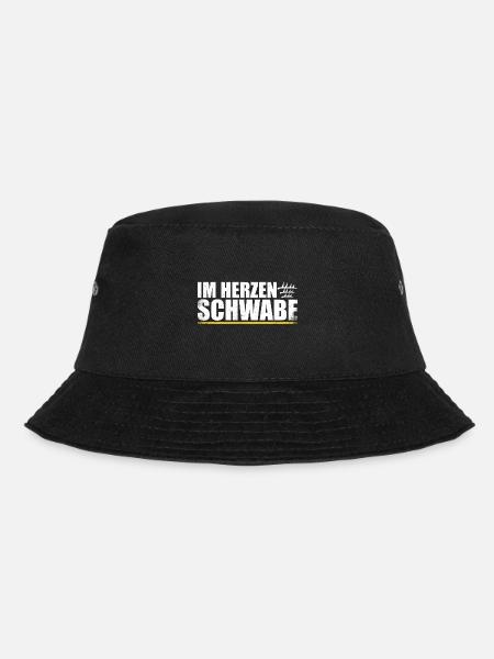 Im Herzen Schwabe Stolze Schwaben Vintage - Bucket Hat - Schwarz
