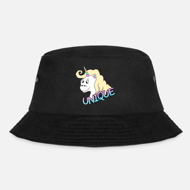 Unique Unicorn - Bucket Hat - black