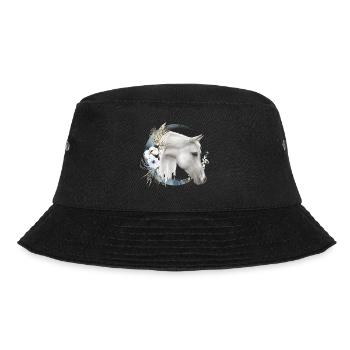 Horse motif Boho - Bucket Hat - black - Front - Lela (165cm)