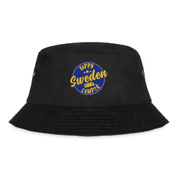 Happy Sweden Camper Caravan Caravan - Bucket Hat - black - Front - Lela (165cm)