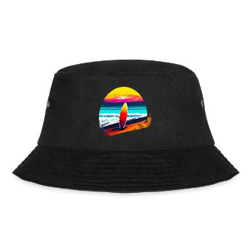 Sunset avec planche de surf - Bob - noir - Devant - Lela (165cm)