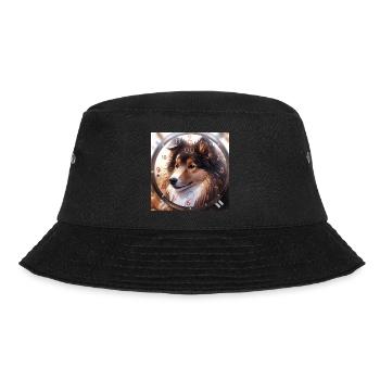 Ruhig und kraftvoll - Bucket Hat - Schwarz - Vorne - Lela (165cm)