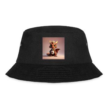 Baby Coffee Dragon - Bucket Hat - black - Front - Lela (165cm)