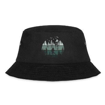 Wald Natur Wildnis Bäume Naturliebhaber - Bucket Hat - Schwarz - Vorne - Lela (165cm)