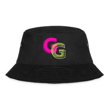 Anfangsbuchstabe G - Bucket Hat - Schwarz - Vorne - Lela (165cm)