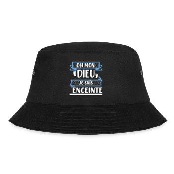 Oh mon dieu je suis enceinte t-shirt femme - Bob - noir - Devant - Lela (165cm)