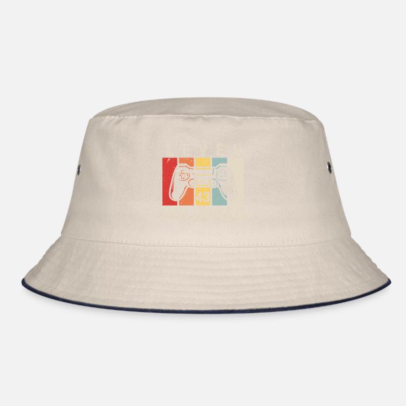 Level 43 Unlocked 43 Jahre Geburtstag Geschenk Bucket Hat