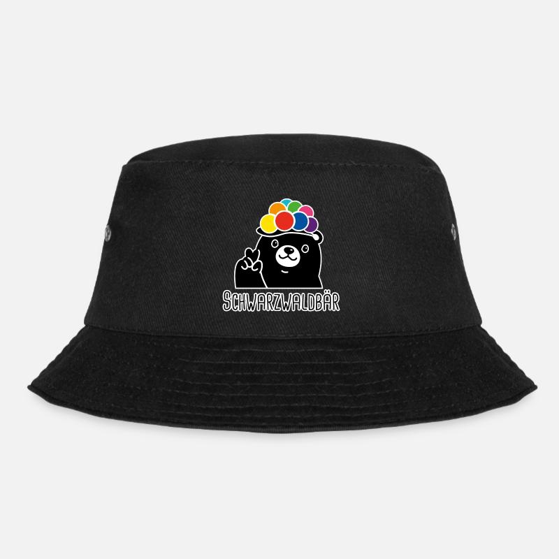 Schwarzwaldbär - Bucket Hat - Schwarz