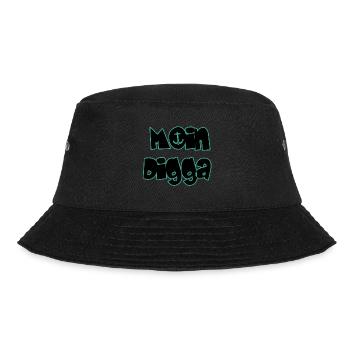 Moin Digga - Bucket Hat - Schwarz - Vorne - Lela (165cm)
