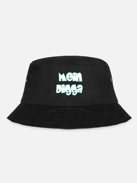 Moin Digga - Bucket Hat - Schwarz