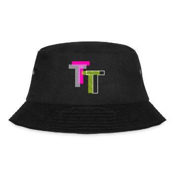 Buchstabe T - Bucket Hat - Schwarz - Vorne - Lela (165cm)