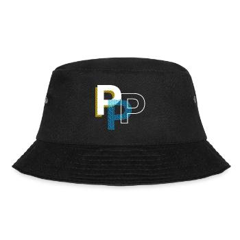 Initial letter P - Bucket Hat - black - Front - Lela (165cm)