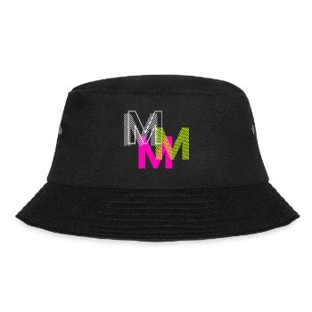 M Buchstabe - Bucket Hat - Schwarz - Vorne - Lela (165cm)