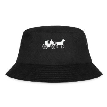 Kutsche - Bucket Hat - Schwarz - Vorne - Lela (165cm)