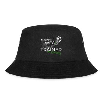 Fußballtrainer Geschenk Shirt lustiger Spruch - Bucket Hat - Schwarz - Vorne - Lela (165cm)