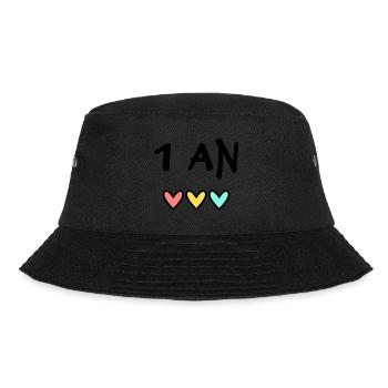 1. 1 AN. 1er ANNIVERSAIRE. ANNIVERSAIRE 1 AN - Bob - noir - Devant - Lela (165cm)