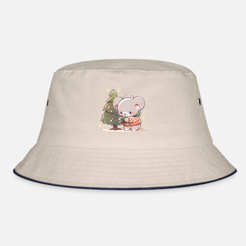Koala Bear Christmastree Bucket Hat
