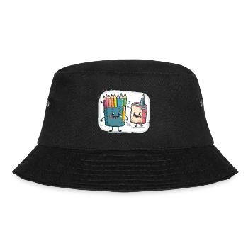 The Pencil Pusher - Bucket Hat - black - Front - Lela (165cm)