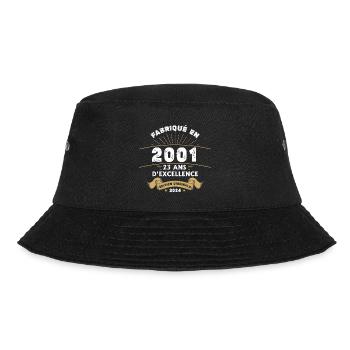 Made in 2001 23 Years of Original Excellence - Bucket Hat - black - Front - Lela (165cm)
