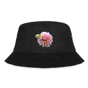 Flower Pink Pink Flower Flowers Pink Pink Flowers - Bucket Hat - black - Front - Lela (165cm)