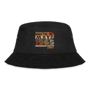 Mai 1965 - Jahrgang 1965 Jubiläum - Mai 1965 - Bucket Hat - Schwarz - Vorne - Lela (165cm)