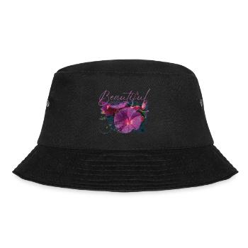 Beautiful Cybele Flowers - Bucket Hat - black - Front - Lela (165cm)