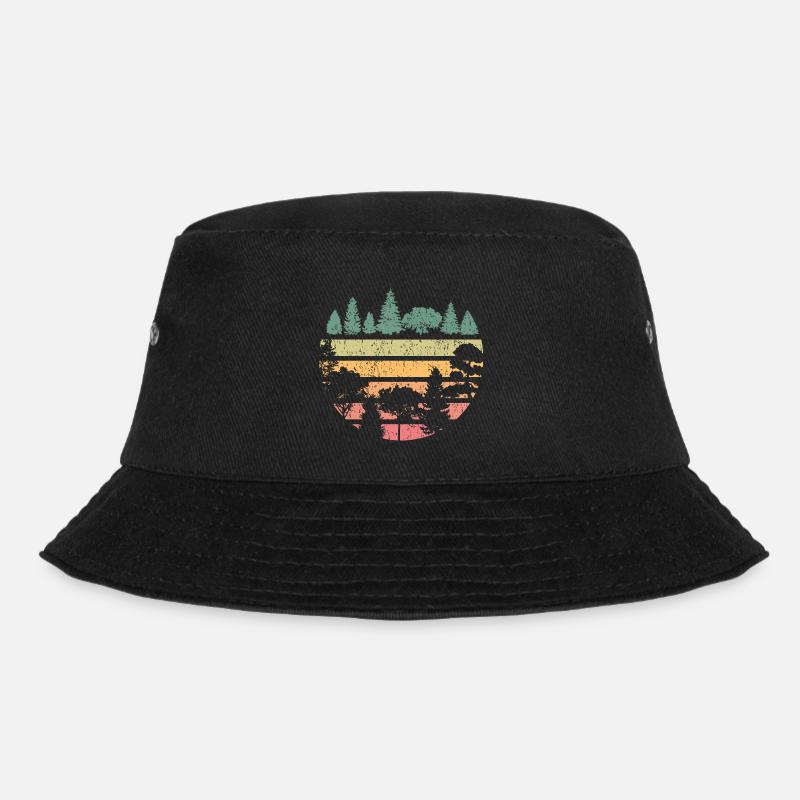 Wald Natur Landschaft - Bucket Hat - Schwarz