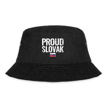 Proud Slovak Slowakei Slowakische Flagge Slowake - Bucket Hat - Schwarz - Vorne - Lela (165cm)