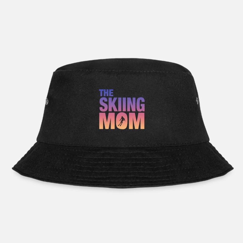 Skiing Geschenk Ski fahren - Bucket Hat - Schwarz