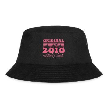 Geschenk zum 14. Geburtstag der Frau 2010 | Jahrgang 2010 - Bucket Hat - Schwarz - Vorne - Lela (165cm)