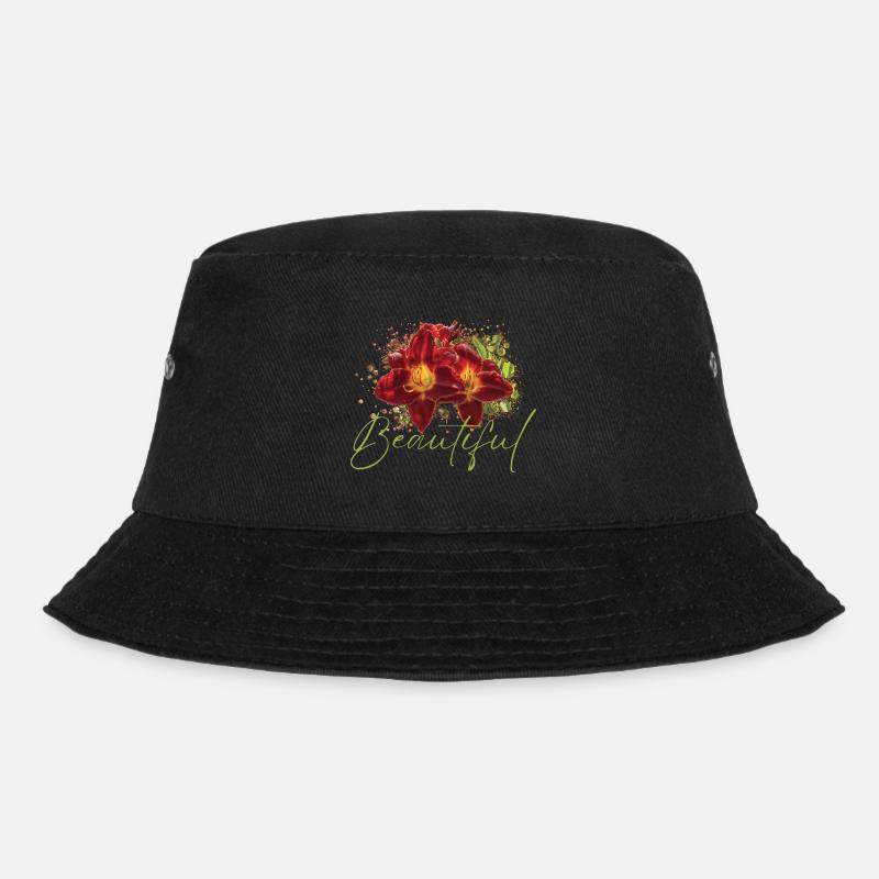 Schöne Euphrosyne-Blüten - Bucket Hat - Schwarz