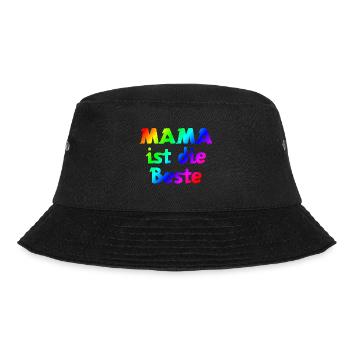 Mama ist die Beste | Mutter | Mama | Eltern - Bucket Hat - Schwarz - Vorne - Lela (165cm)