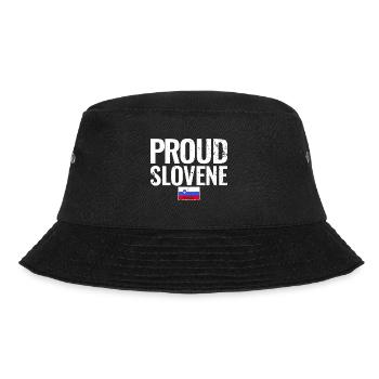 Slovenija Slowenien Slowenische Flagge Slowene - Bucket Hat - Schwarz - Vorne - Lela (165cm)