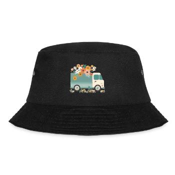 PickUp a flower 3 - Bucket Hat - black - Front - Lela (165cm)