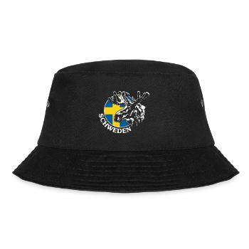 SVERIGE Elch Schweden Tier Wildnis Wilsigns - Bucket Hat - Schwarz - Vorne - Lela (165cm)