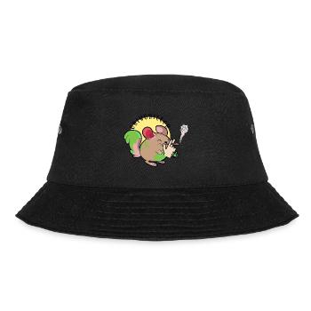 Chinchiller Chinchilla Weed Smoking Smoking - Bucket Hat - black - Front - Lela (165cm)