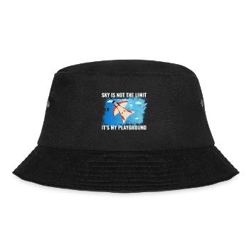 Wingsuit flying Base Jumping Skydiving Wingsuiting - Bucket Hat - black - Front - Lela (165cm)