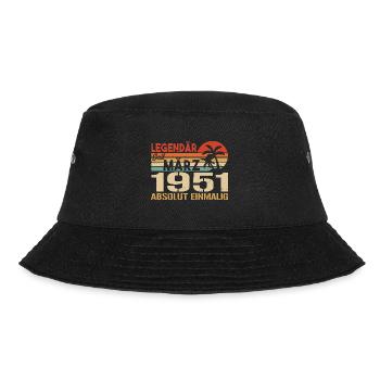 Legendary since March 1951 - absolutely unique - Bucket Hat - black - Front - Lela (165cm)