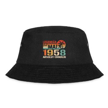 Legendary since May 1958 - Birthday in May 1958 - Bucket Hat - black - Front - Lela (165cm)