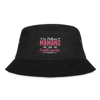 Die besten Mütter sind Ergotherapeuten - Bucket Hat - Schwarz - Vorne - Lela (165cm)